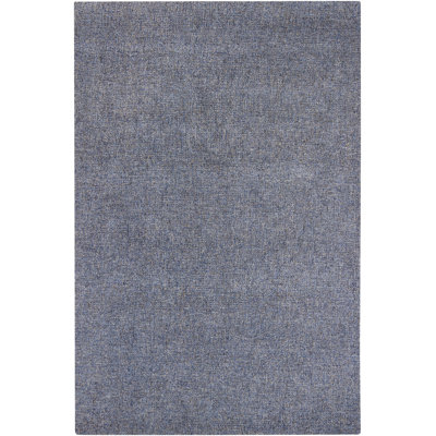 Lansvale Wool Abstract Hand Tufted Blue Indoor Area Rug