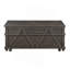 Table basse traditionnelle à plateau relevable rustique avec rangement brun