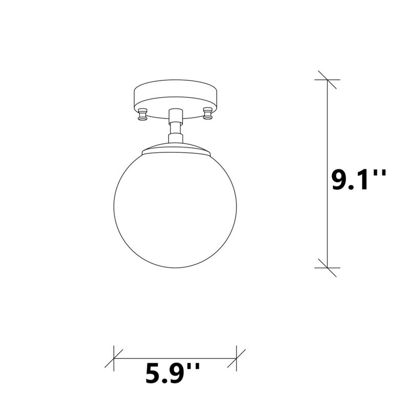 Luminaire suspendu unique à 1 lumière Shyna