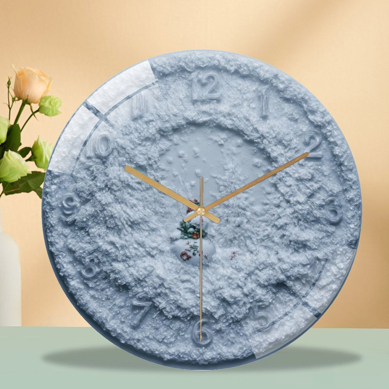 Horloge murale en verre 12 po