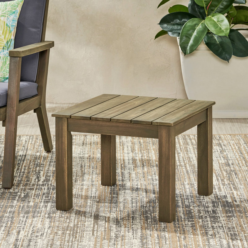 Table de bout en bois massif Ahlayah