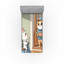 Drap-housse pour chat Ambesonne_ Livraison de pizza rigolote_ Vert pâle et multicolore-95977737