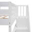 Lit superposé d'escalier avec rangement et garde-corps pour chambre à coucher, dortoir