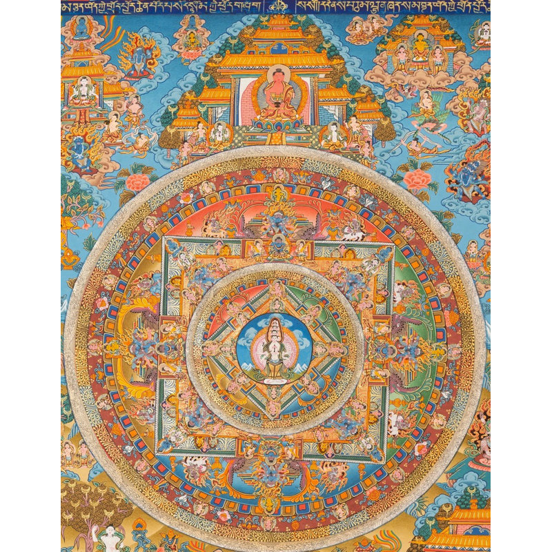 Lokeshvara Mandala (Brocadeless Thangka)