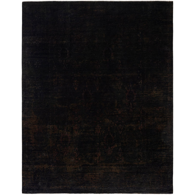 Overdyed One-of-a-Kind 8' 1" X 10' 1" Hand Knotted Area Rug