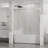 Goodyo Frameless Bathtub Door, 60" W X 58" H Sleek Silent Sliding Glass Door, 1/4" (6Mm) Thick Tempered Clear Glass With Easyclean Coating, Heavyduty 304 Stainless Steel, Chrome-124947426
