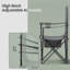 Ensemble de 2 chaises de camping pliables, chaises d'extérieur respirantes, dossier haut, accoudoirs réglables, porte-gobelet-687360078