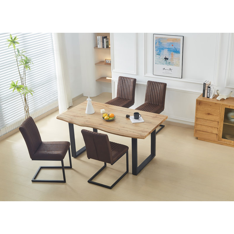 Abinadi Dining Set, 5 Pieces: 1 Table, 4 Chairs