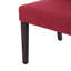 Fauteuil à oreilles rouge sophistiqué 2 pièces - pieds en bois de bouleau, capitonnage, l 21,26 po x P 25,69 po, H 42,56 po, tissu moderne-1752982137