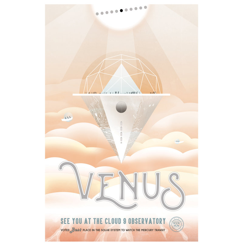 « visions of the future series venus »-impression sur papier, H 40 po x l 26 po x P 1,5 po, Toile