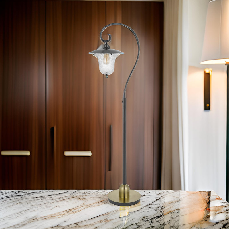 Gurtejveer 65'' Bronze Arched Floor Lamp