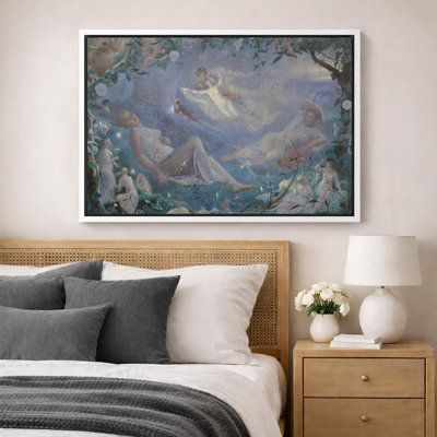 Art onirique de fantaisie onirique, images de chambre à coucher, impression sur toile encadrée, impression numérique
