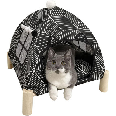 Tente pour chat surélevée 2 en 1