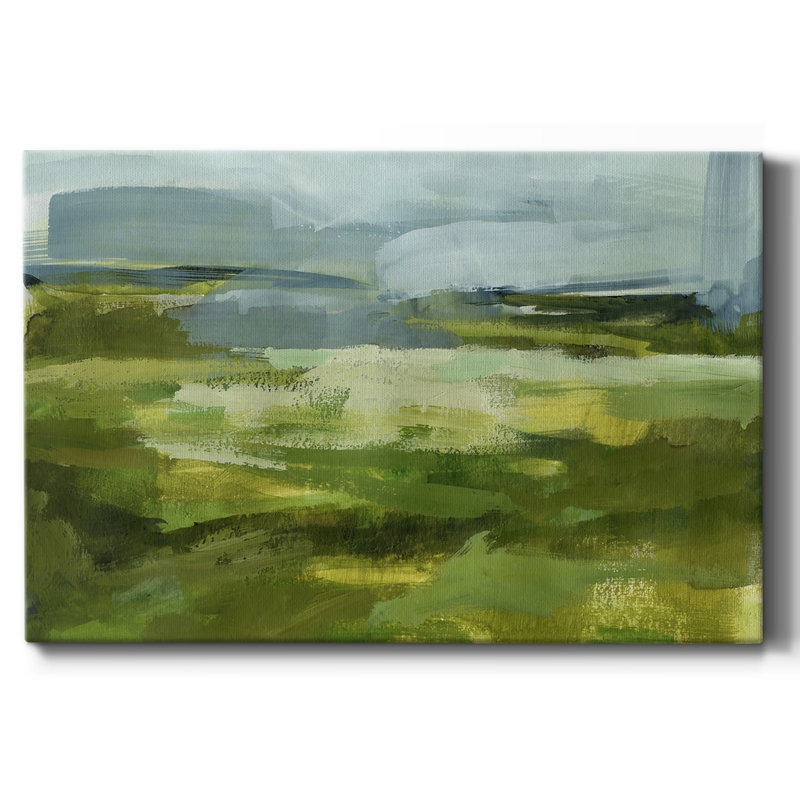 " Emerald View I ", Black, 32" H x 48" W x 1.5" D