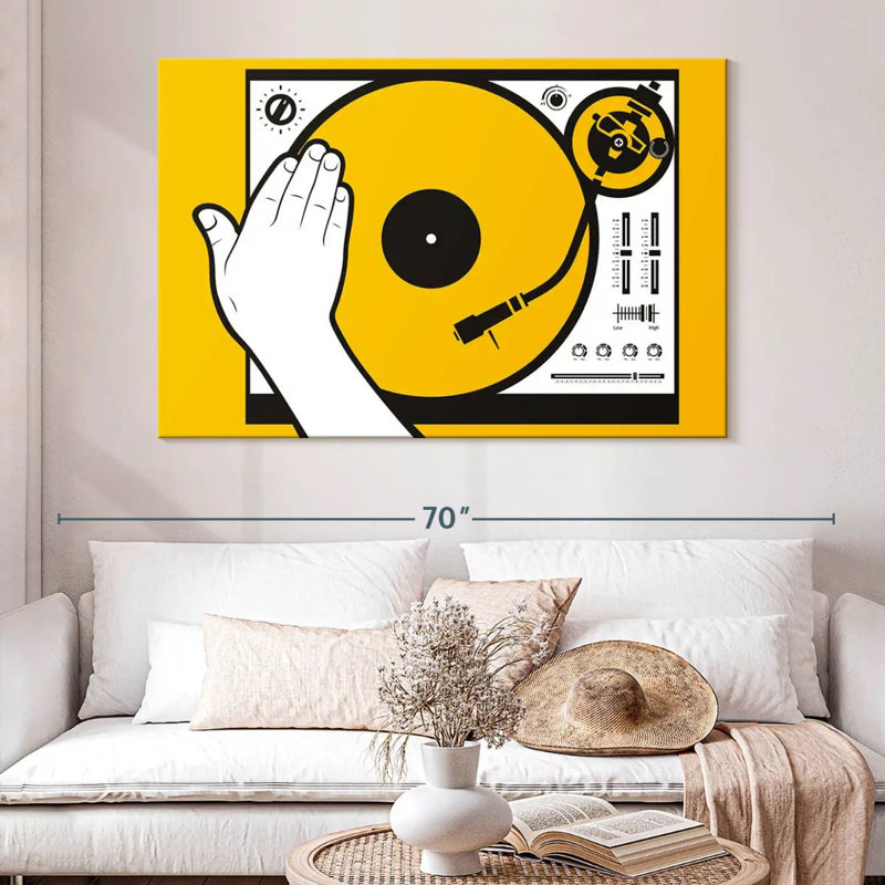 Abarca DJ Vinyl Scratch, 34" H x 51" W
