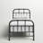 Annabelle Platform Bed Vintage Open Frame, Industrial Pipe Cast with Copper Handbrush Accent-1545292373