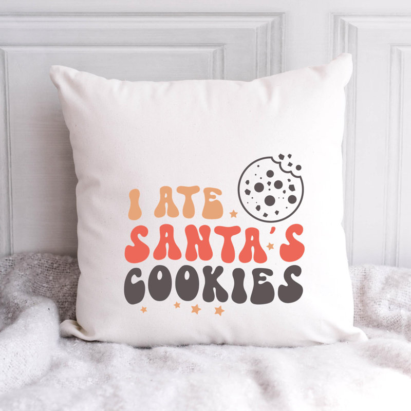 Coussin en polyester ChristmasCuteQuotes-14, 16 po x 16 po