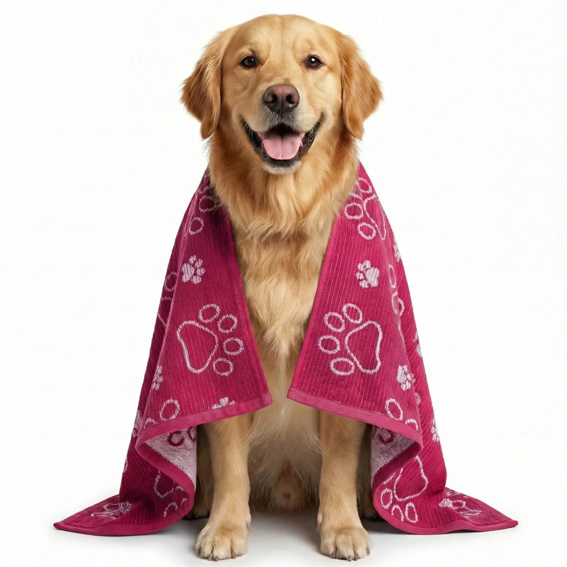 Serviette de bain pour chien Drytek, Rose, Pink