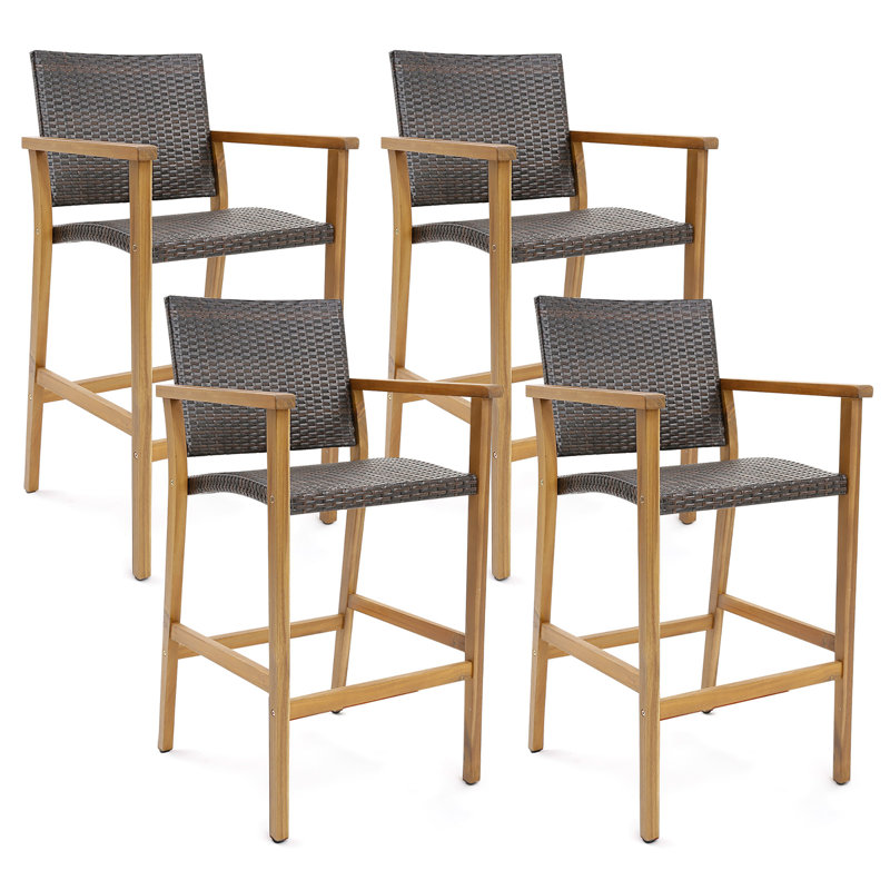 Tabouret de bar d'extérieur 29 po Modenia Acacia