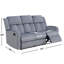 Canapé inclinable 3 places en tissu