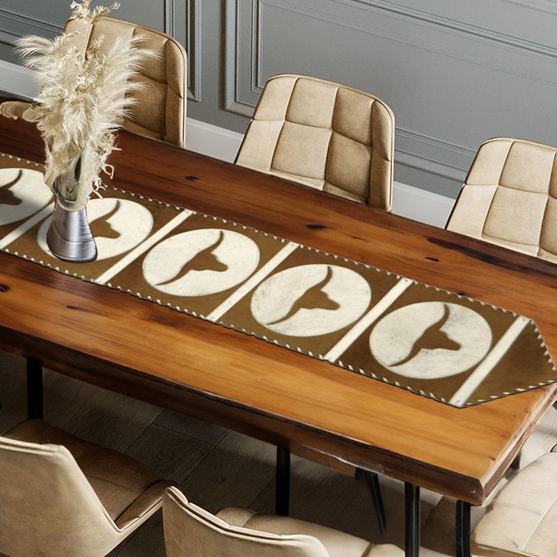 Chemin de table Longhorn, L 120 po x P 12 po