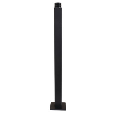 Kingston Brass Claremont 12-Inch Rain Drop Ceiling Mount Shower Arm with Square Flange