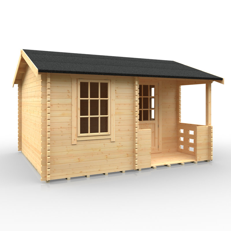 The Amur Tongue & Groove Log Cabin 14x12w