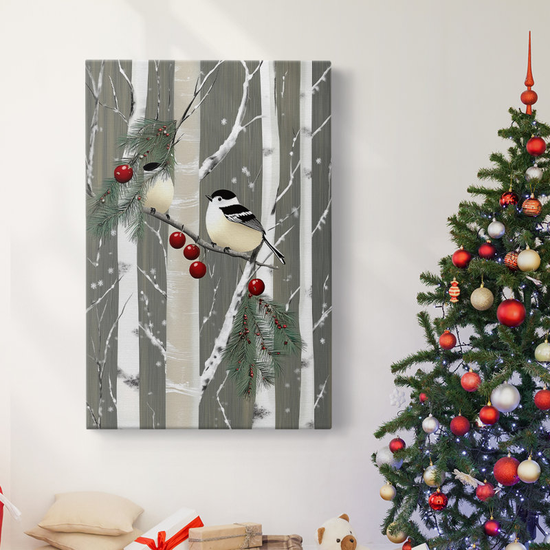 Art des Fêtes de Noël - Toile tendue avec châssis CII, H 24 po x l 16 po