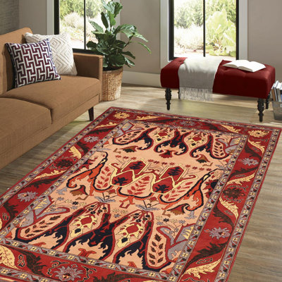 Badriya Wool Floral Indoor Rug