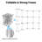 InstaHibit 10x8 Ft Pop Up Backdrop Booth Stand w/ 40"x79" Roll Up Banner Stand
