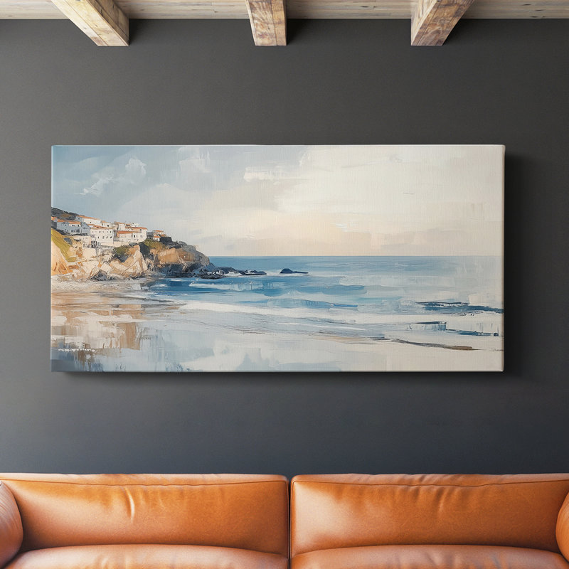 Série nautique-CCXIX- Toile tendue avec châssis - Prêt à accrocher, H 20 po x l 40 po