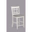 Mobilier de salle à manger en bois massif avec chaises de pub rembourrées à hauteur de comptoir 2 pièces-1135727540-1135727541