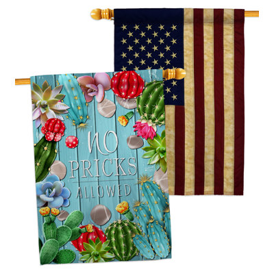 Double Sided 40'' H x 28'' W Polyester House Flag