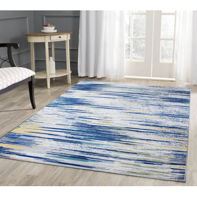 Tapis intérieur/extérieur en coton/argenté Toombs