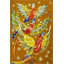 Tapis décoratif moderne orange-637047663