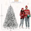 Antanasia  6/7.5 FTSnow Flocked Artificial Christmas Pine Tree with Warm White Lights-818811041
