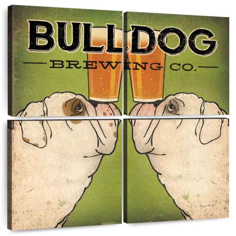 Brampt Bulldog Brewing, H 26 po x l 26 po