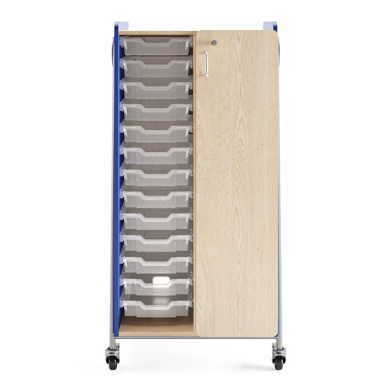 Casier 14 compartiments avec bacs Whiffle, Bleu