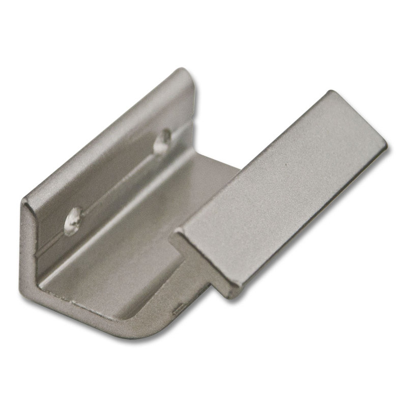 6' Ladder Rail Kit for Removable Ladder Quiet Glide System (Includes: Rail, Brackets, Rail End caps), Satin Nickel