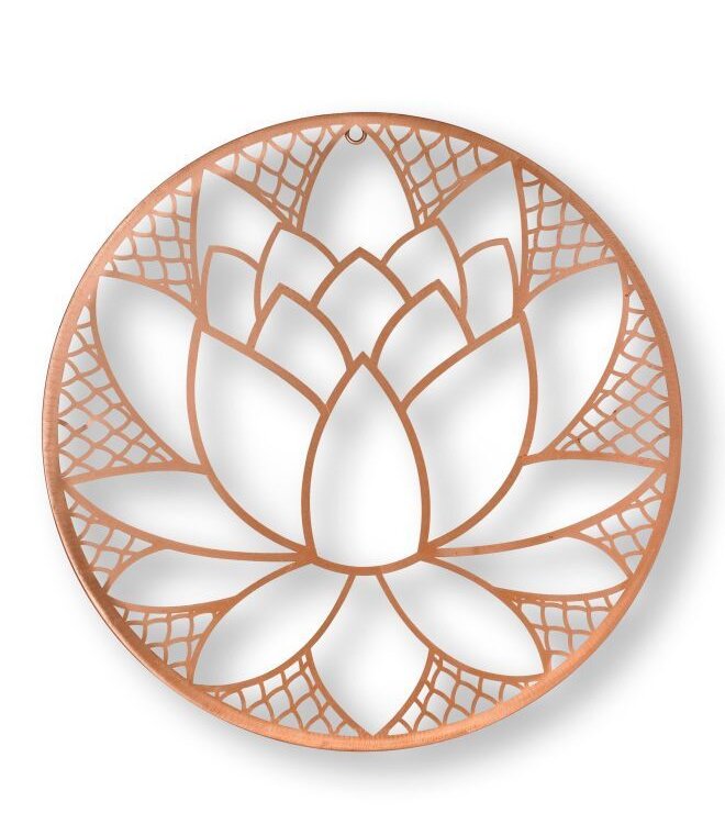 Lotus Blossom Wire Wall Décor