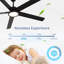 Ventilateurs de plafond en aluminium 66 pouces avec lumières et télécommande