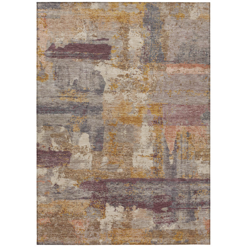 Machine Washable Indoor/Outdoor Jacinto ACN2147 Abstract Rug, Rectangle 8' x 10'