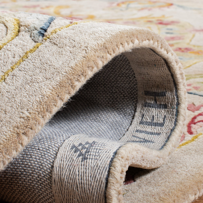 Priscila Hand Tufted Wool Oriental Rug, Round 8'