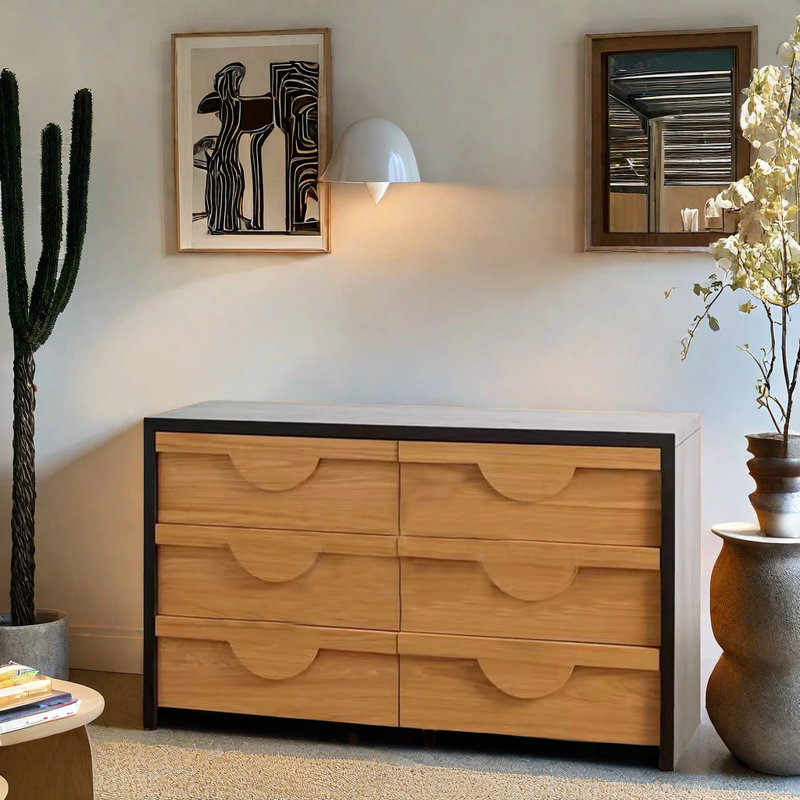 Modern Simple Solid Wood Accent Cabinet