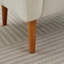 Fauteuil Fireside - dossier à oreilles, tissu bouclé beige, pieds en bois massif, cadre (ne convient pas à un dossier confortable, cadre, facile à assembler, couloir large)