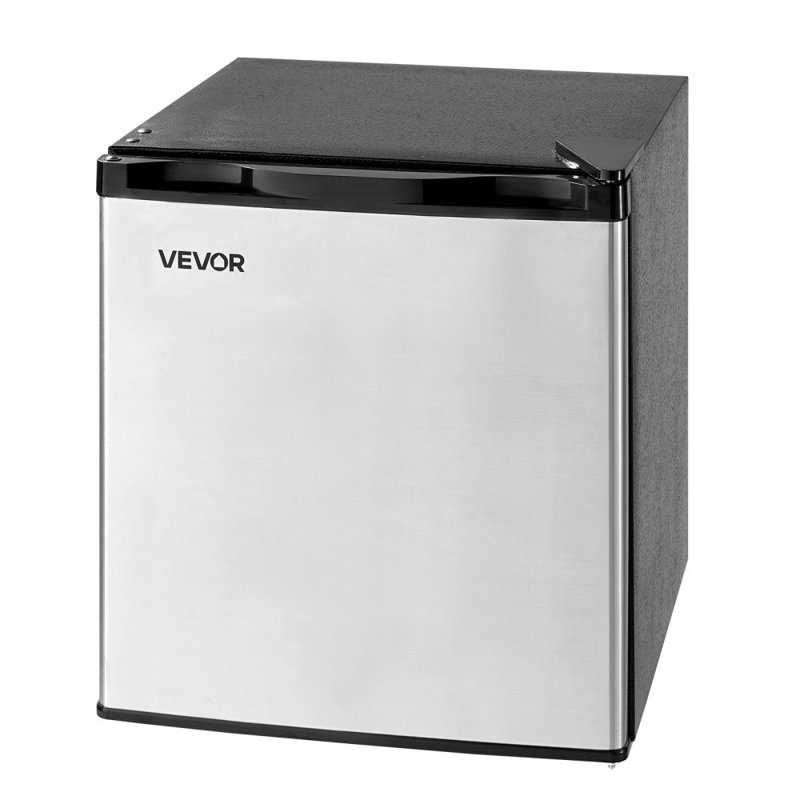 Mini Fridge 1.6 Cu.Ft Single Door Compact Small Refrigerator Stainless