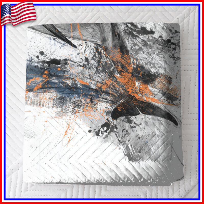 Abstrait dauphin Art Bedding, Très grand lit