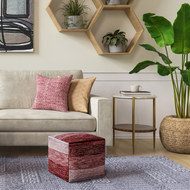 Modern - Table d'appoint ronde en marbre et bois - Blanc / Naturel
