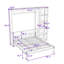 Lit escamotable en bois avec tablettes et tête de lit-1502819023-1502819020