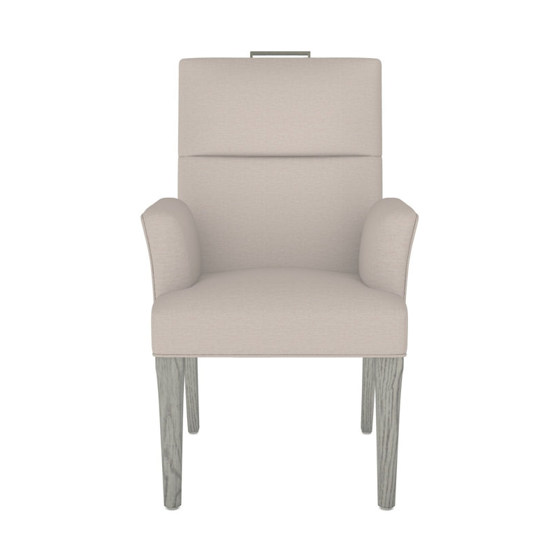 Fauteuil Thom Filicia Home, Vapeur Nadia, Gris colombe